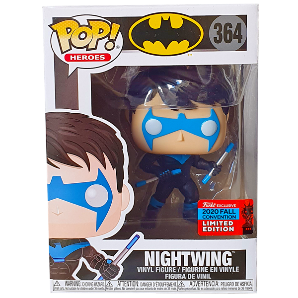 DC Super Heroes - Nightwing (Escrima Sticks) NYCC 2020 Exclusive Pop! Vinyl Figure