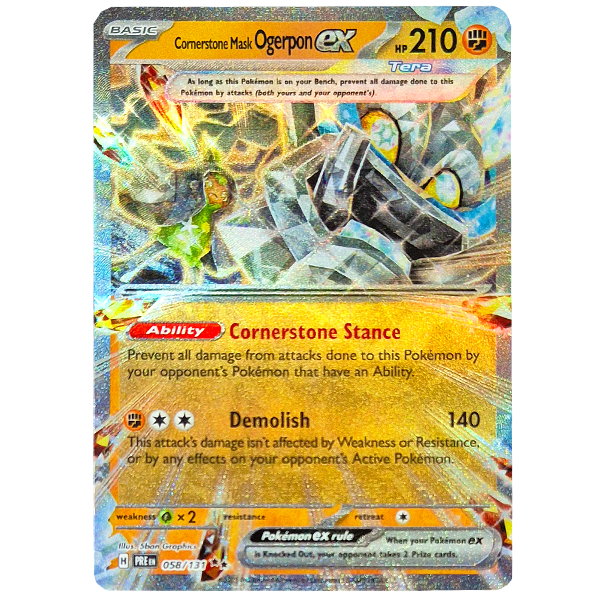 POKÉMON TCG - Cornerstone Mask Ogerpon EX Ultra Rare - 058/131