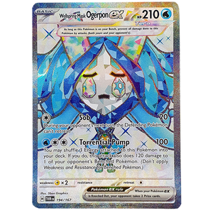 POKÉMON TCG - Wellspring Mask Ogerpon EX Full Art Secret Rare - 194/167