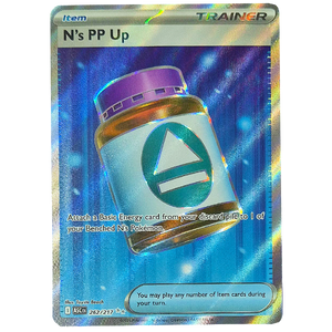 POKMON TCG - N's PP Up Full Art Ultra Rare - 262/217 Hero Stash POKMON TCG - N's PP Up Full Art Ultra Rare - 262/217 Hero Stash