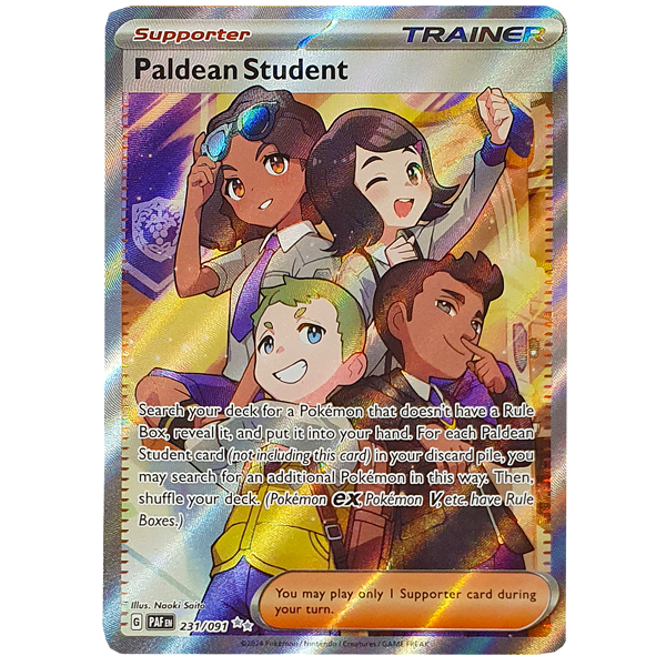 paldean student pokemon card price POKÉMON TCG - Paldean Student Illustration Rare