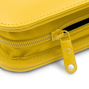 Palms Off Gaming - 12 Pocket Zip Trading Card Binder Stealth - Yellow