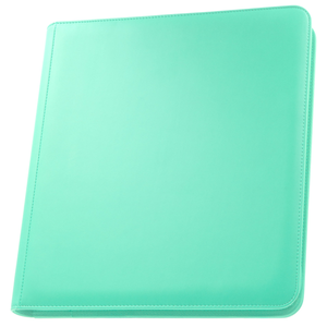 Palms Off Gaming - 12 Pocket Zip Trading Card Binder Stealth - Turquoise