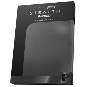 Palms Off Gaming - 9 Pocket Zip Trading Card Binder Stealth - Black