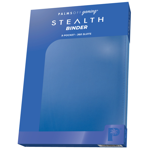 Palms Off Gaming - 9 Pocket Zip Trading Card Binder Stealth - Blue