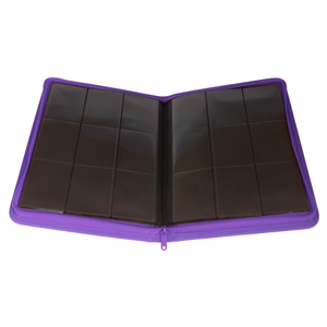 Palms Off Gaming - 9 Pocket Zip Trading Card Binder Stealth - Purple