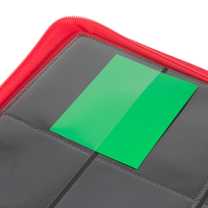 Palms Off Gaming - 12 Pocket Zip Trading Card Binder Stealth - Red