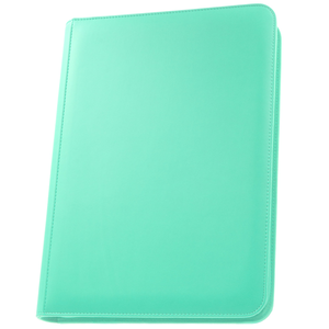 Palms Off Gaming - 9 Pocket Zip Trading Card Binder Stealth - Turquoise