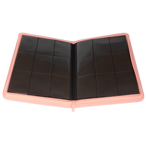 Palms Off Gaming - 9 Pocket Zip Trading Card Binder Stealth - Pink