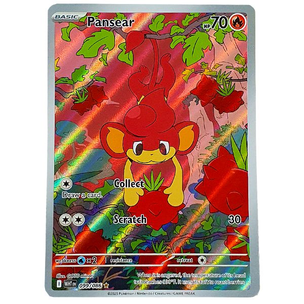 POKÉMON TCG - Pansear Illustration Rare - 099/086