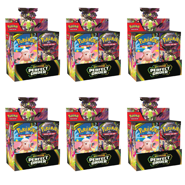 PRE-ORDER - Pokemon TCG - Mega Evolution - Perfect Order - Sealed Booster Box Case (6x Booster Box) - PRE-ORDER LIMIT 1 PER PERSON