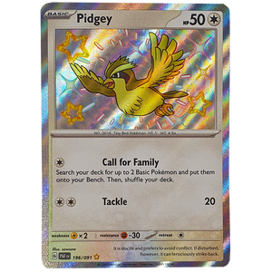 POKÉMON TCG - Pidgey Shiny Rare - 196/091