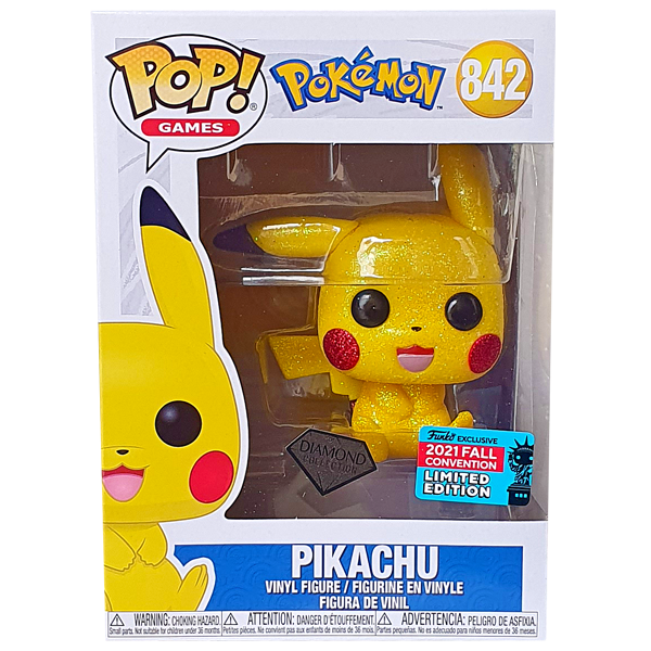 Pokemon - Pikachu (Sitting) Diamond Glitter NYCC 2021 Exclusive Pop! Vinyl Figure