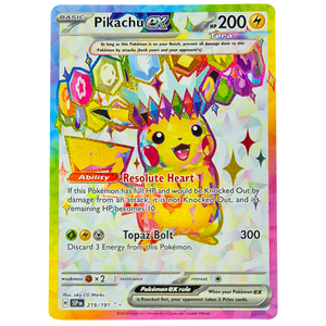 POKÉMON TCG - Pikachu EX Full Art Secret Rare - 219/191