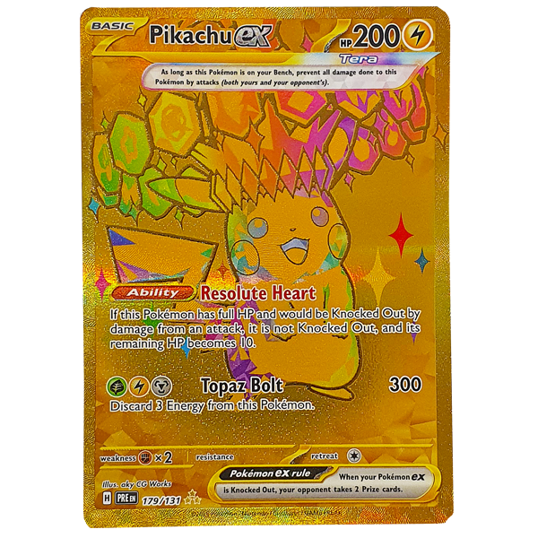 POKÉMON TCG - Pikachu ex Gold Hyper Rare - 179/131