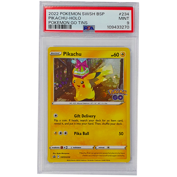 POKÉMON TCG - Pikachu Cosmos Holo Black Star Promo - SWSH234 - PSA Graded 9