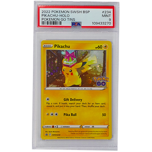 POKÉMON TCG - Pikachu Cosmos Holo Black Star Promo - SWSH234 - PSA Graded 9