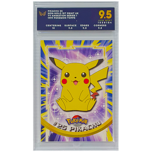 POKÉMON TCG - Pikachu Topps 1st Print - 25 - Ark Graded 9.5