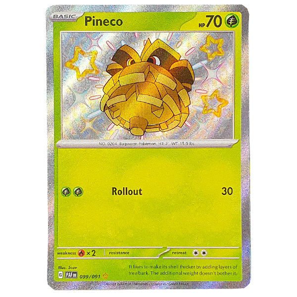 POKÉMON TCG - Pineco Shiny Rare - 099/091