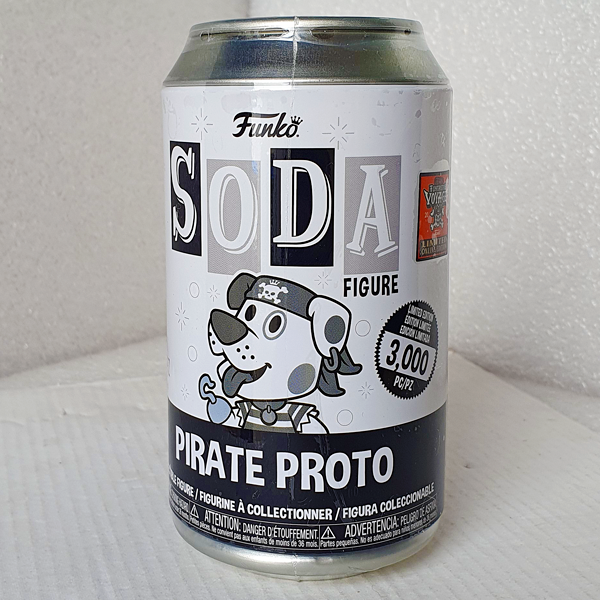 Funko Fundays 2024 - Pirate Proto (Black & White) Exclusive Soda Vinyl Figure