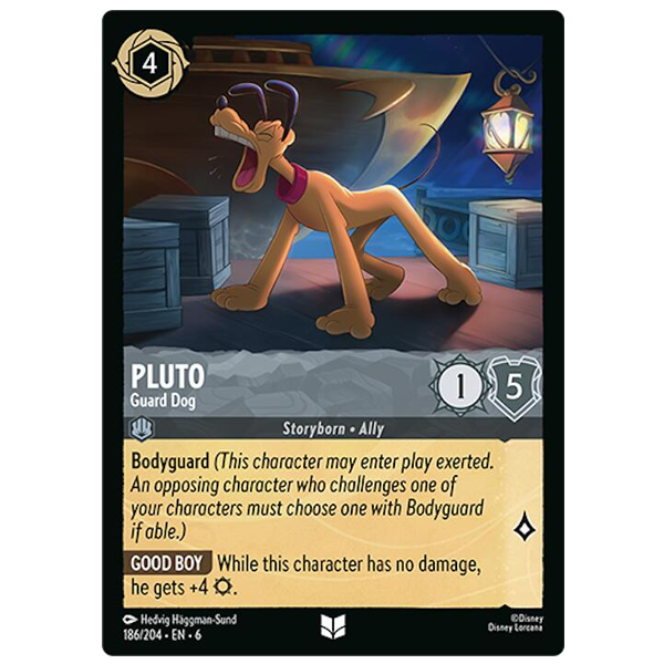 Disney Lorcana TCG - Pluto Guard Dog - 186/204 - Uncommon