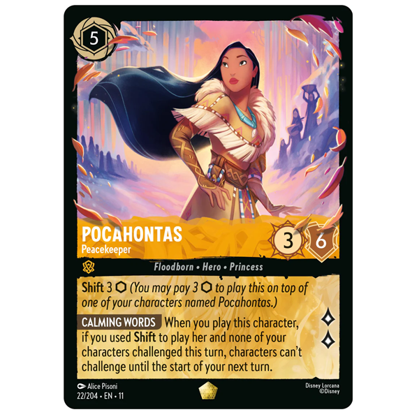 Disney Lorcana TCG - Pocahontas Peacekeeper - 22/204