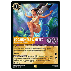 Disney Lorcana TCG - Pocahontas & Meeko Adventurous Friends  - 27/204