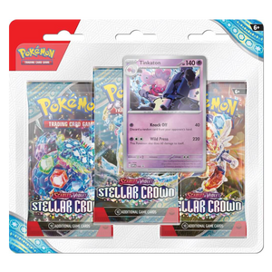 POKÉMON TCG - Scarlet & Violet Stellar Crown - Three Booster Blister - Tinkaton