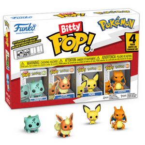 Pokemon - Flareon, Pichu, & Charizard Bitty Pop! Vinyl Figure 4-Pack