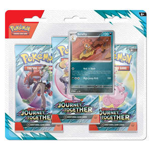 PRE-ORDER Pokemon - Scarlet & Violet Journey Together - Three Booster Blister PRE ORDER - LIMIT 1 PER PERSON