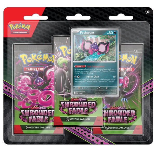 POKÉMON TCG - Scarlet & Violet Shrouded Fable - Three Booster Blister