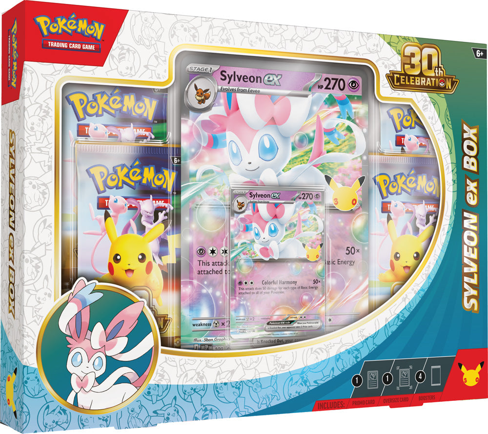 PRE-ORDER Pokemon - 30th Celebration Sylveon ex Box/Greninja ex Box (Assorted) - PRE ORDER - LIMIT 1 PER PERSON - SC MEMBERS ONLY