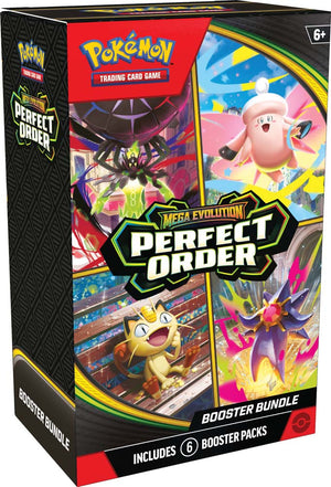 PRE-ORDER - Pokemon TCG - Mega Evolution - Perfect Order - Booster Bundle - PRE-ORDER LIMIT 2 PER PERSON