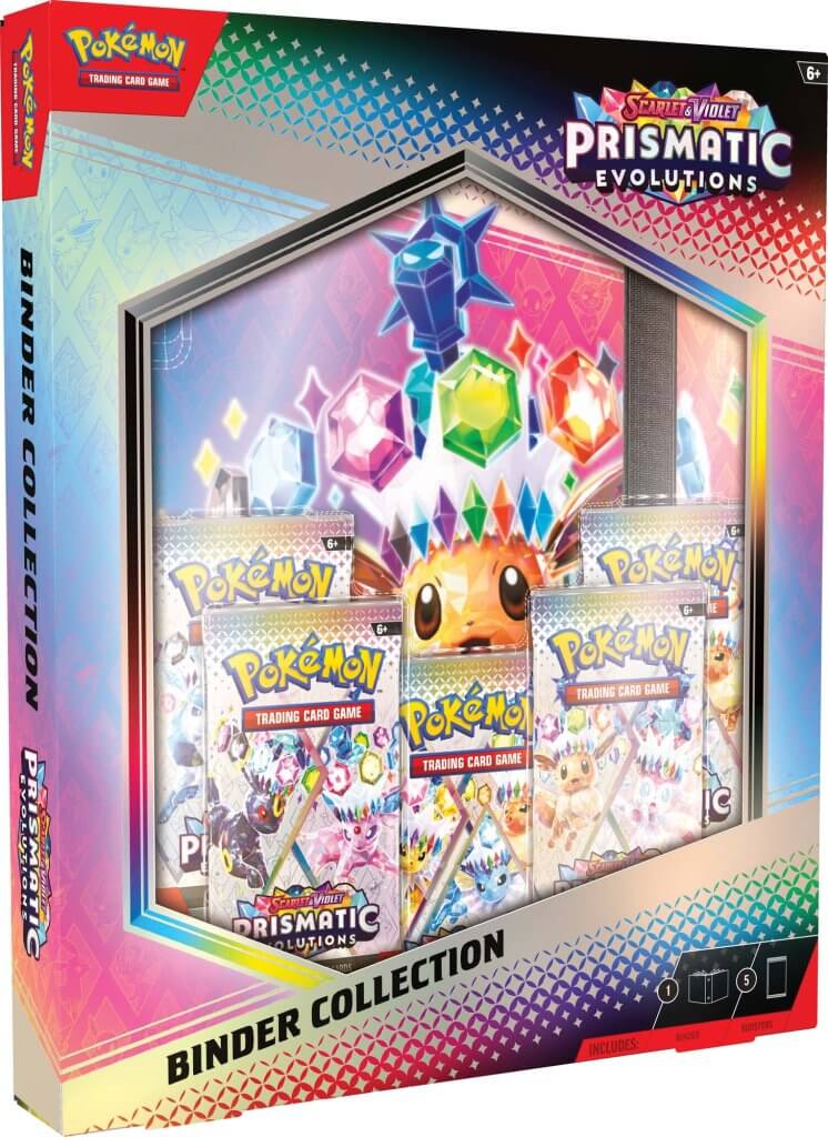 PRE-ORDER Pokemon TCG - Scarlet & Violet Prismatic Evolutions - Binder Collection PRE ORDER - LIMIT 1 PER PERSON