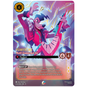 Disney Lorcana TCG - Powerline World's Greatest Rock Star - 233/204 - Enchanted