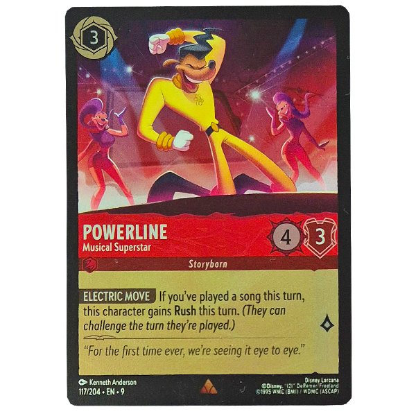 Disney Lorcana TCG - Powerline Musical Superstar - 117/204 - Cold Foil
