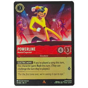Disney Lorcana TCG - Powerline Musical Superstar - 117/204 - Cold Foil