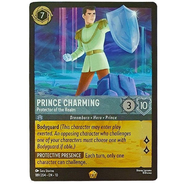 Disney Lorcana TCG - Prince Charming Protector of the Realm - 189/204 - Cold Foil