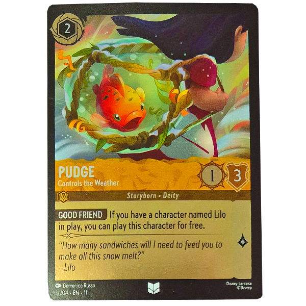 Disney Lorcana TCG - Pudge Controls the Weather - 3/204 - Cold Foil