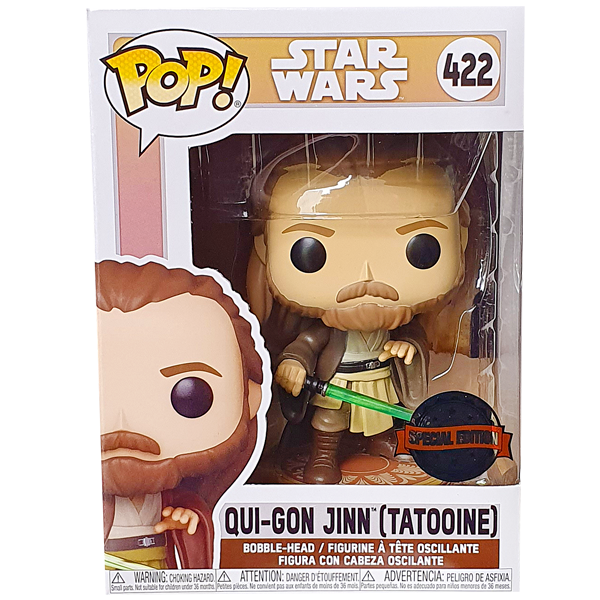 Star Wars - Qui-Gon Jinn (Tatooine) US Exclusive Pop! Vinyl Figure