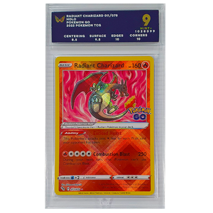 POKÉMON TCG - Radiant Charizard Radiant Rare - 011/078 - Ark Graded 9