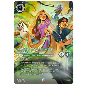 Disney Lorcana TCG - Rapunzel & Flynn Rider Unlikely Pair - 239/204 - Enchanted