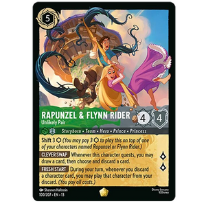 Disney Lorcana TCG - Rapunzel & Flynn Rider Unlikely Pair - 100/204