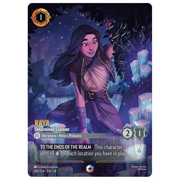Disney Lorcana TCG - Raya Determined Explorer - 240/204 - Enchanted