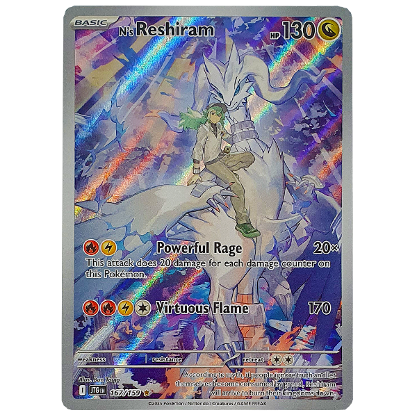 POKÉMON TCG - N's Reshiram Illustration Rare - 167/159