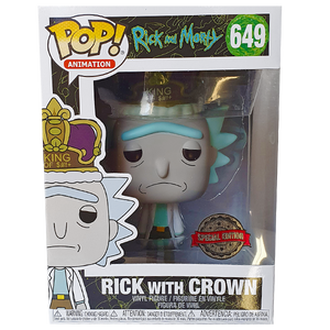 Rick and Morty - Rick with Crown Exclusive Pop! Vinyl Figure