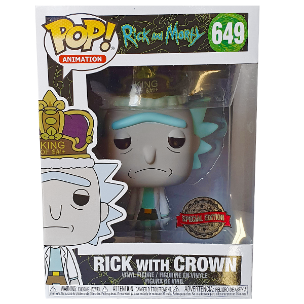 Rick and Morty - Rick with Crown Exclusive Pop! Vinyl Figure