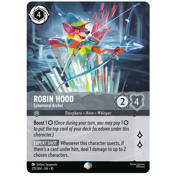 Disney Lorcana TCG - Robin Hood Ephemeral Archer - 221/204 - Epic
