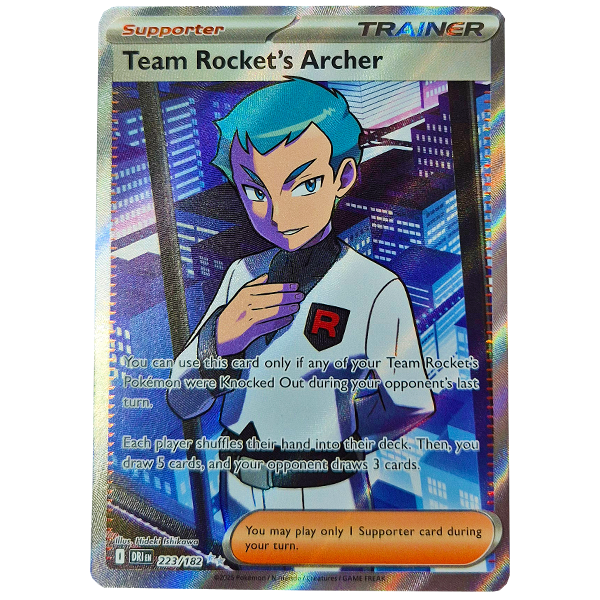 POKÉMON TCG - Team Rocket's Archer Ultra Rare - 223/182