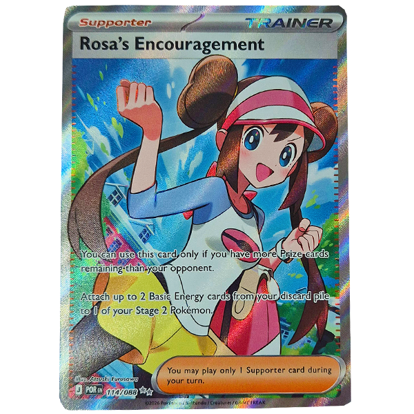 POKÉMON TCG - Rosa's Encouragement Full Art Ultra Rare - 114/088